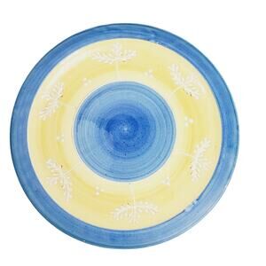 Vintage 1998 Romancing Provence 12” Charger Serving Plate Blue & Yellow France